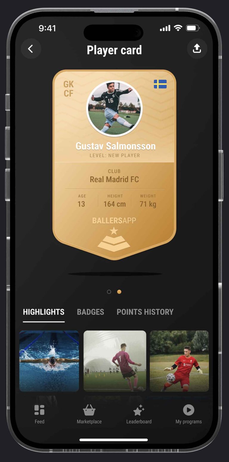 Football App - Ballers App - Badges