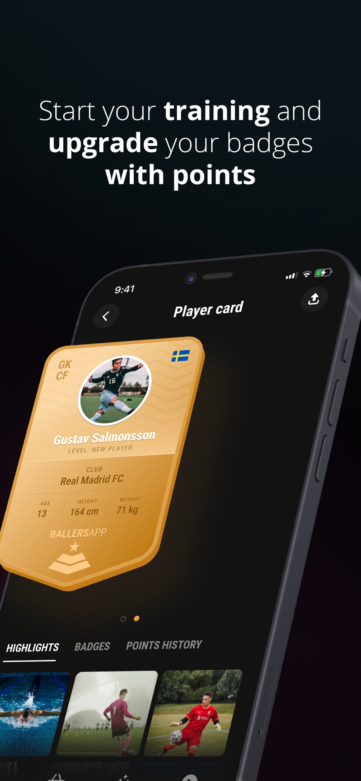 Ballers App - Football App - Badges